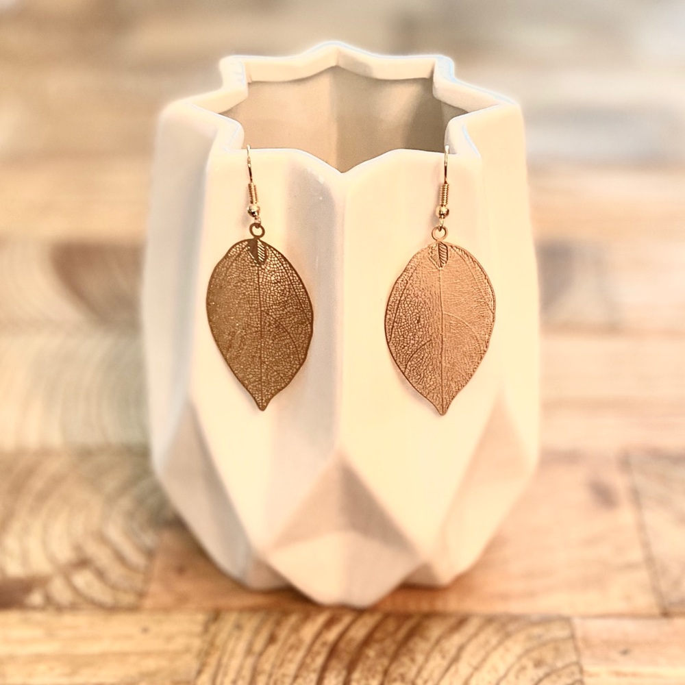 Gold Leaf Earrings